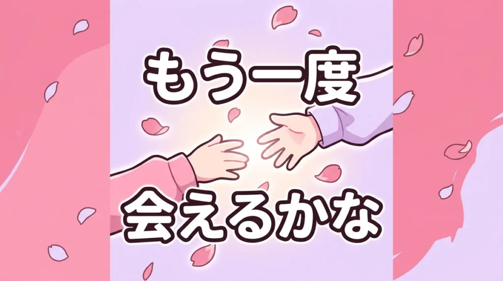 もう一度 会えるかな