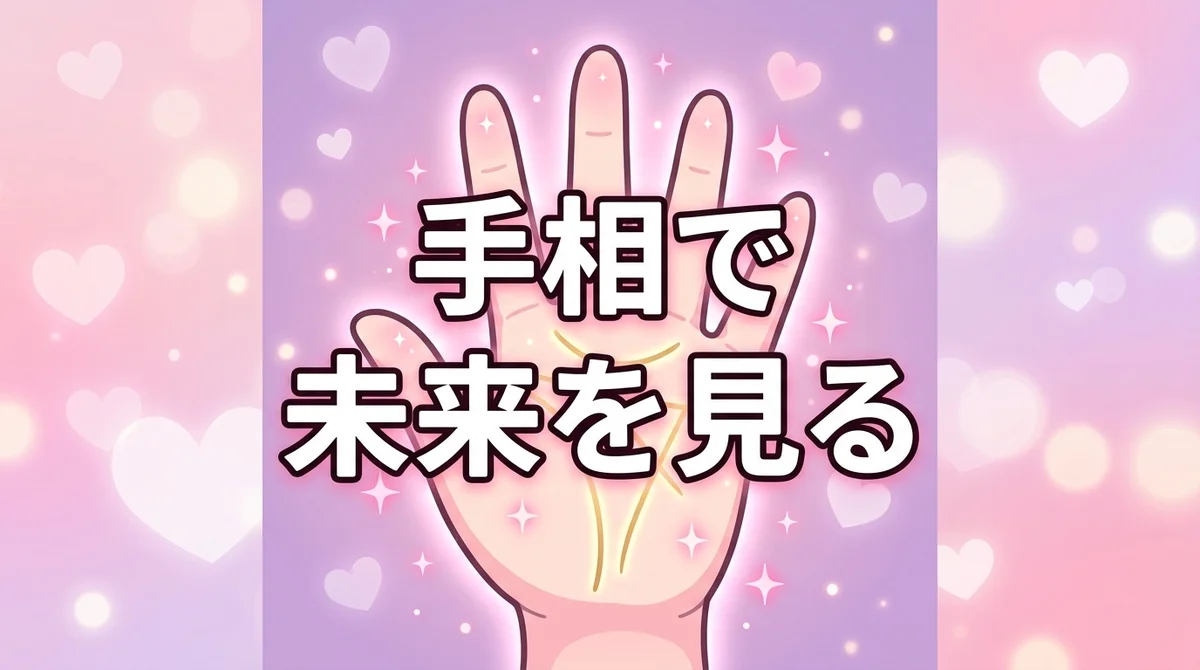 手相で 未来を見る